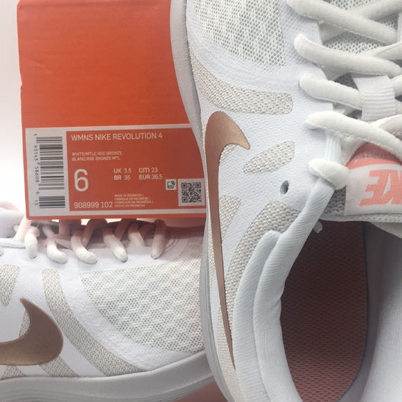 WMNS NIKE REVOLUTION 4 white/metallic red bronze - Picture 8 of 8